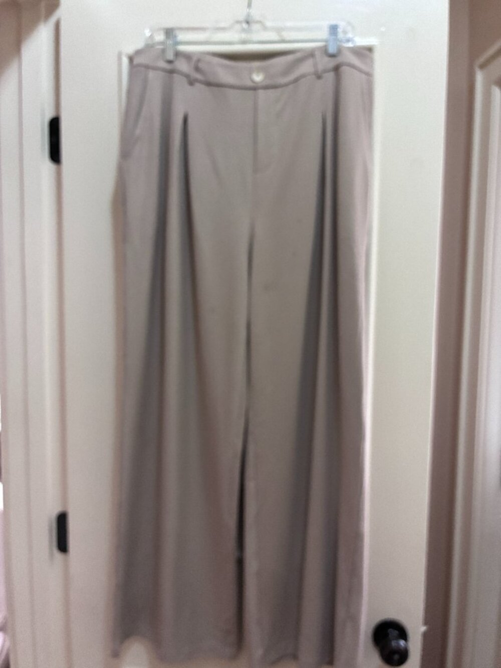 Beige Clozoz Waffle Weave Dress Pants XXL